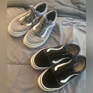 Old Skool Vans-gray pair and black pair *make me an offer*